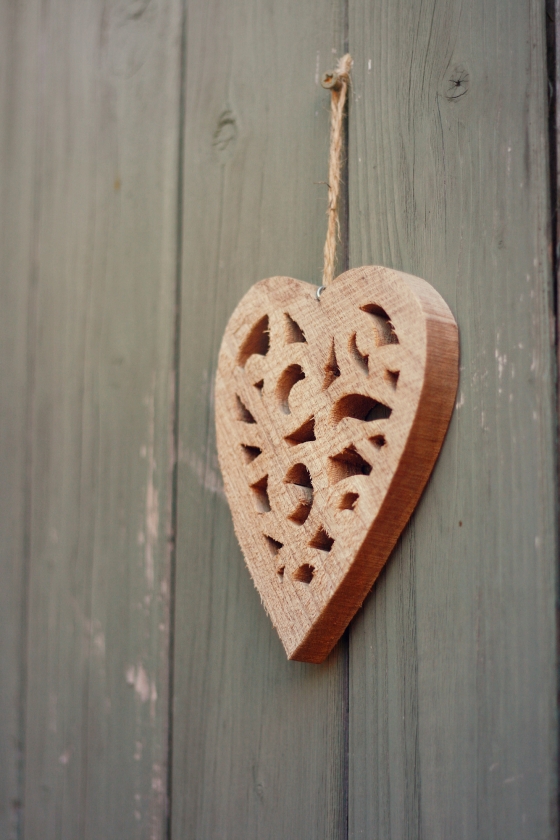 wood fence heart